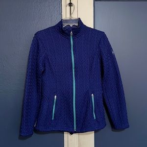 Spider womens zip up active sweater large